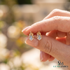 Pear Aquamarine And Diamond Stud Earrings - Elegant Blue Gemstone Jewelry