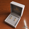 Elegant Round Cut Aquamarine Gemstone Dangle Earrings with Teardrop Design