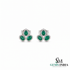 Pear, Emerald Cut & Oval Emerald Diamond Halo Stud Earring
