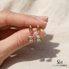 Cushion Aquamarine Gemstone Earrings - Elegant Everyday Fine Jewelry