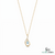 Natural Aquamarine Pear Cut with Diamond - Unique Curved Pendant