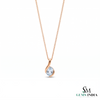 Elegant Natural Aquamarine Gemstone Pendant - Everyday Jewelry For Her