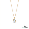 Elegant Natural Aquamarine Gemstone Pendant - Everyday Jewelry For Her